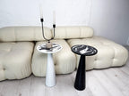 Handmade Natural Wood End Table, Resin Accent Table, Modern Plant Stand