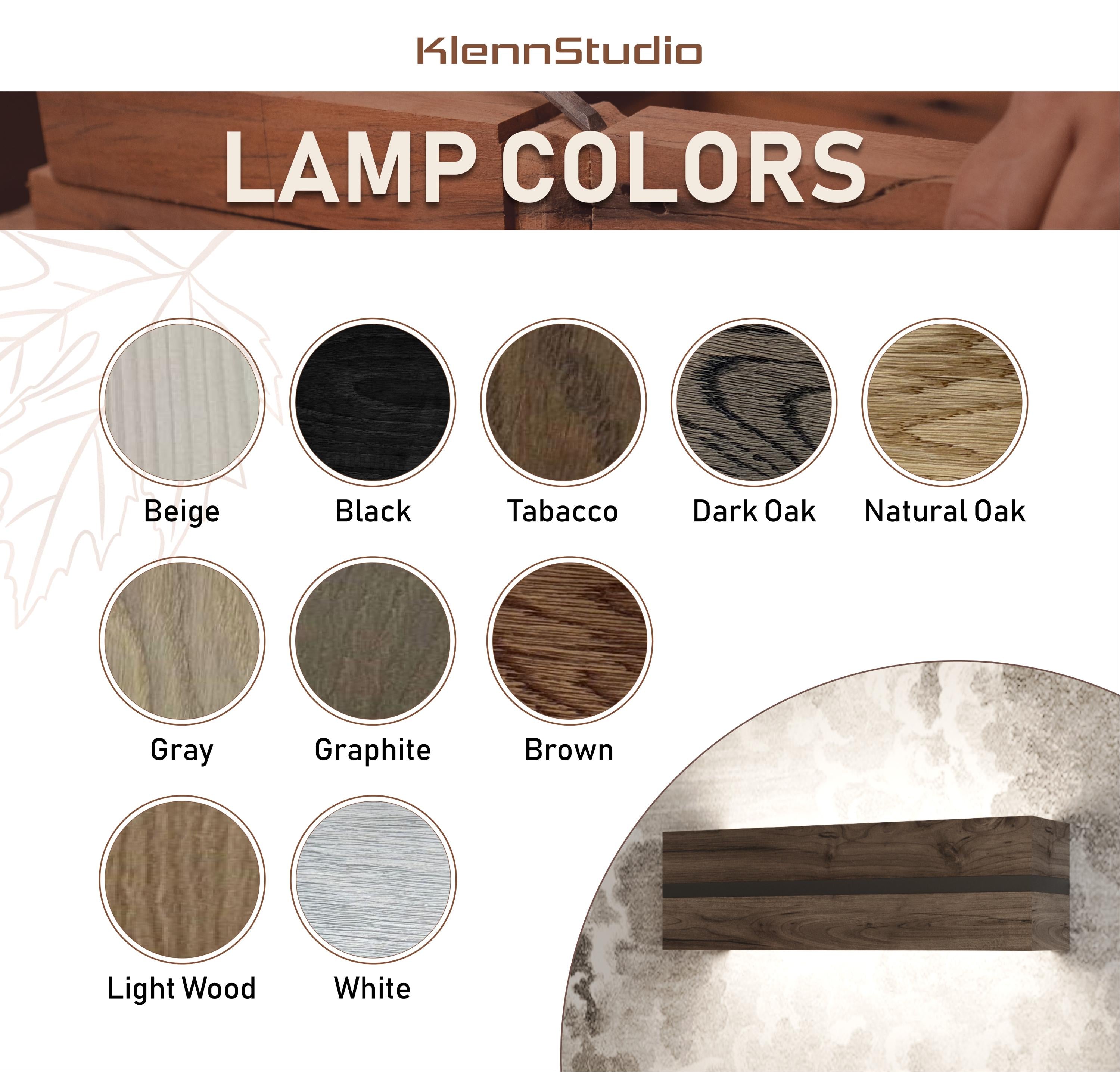 Handmade Oak Wood Wall Sconce, Modern Minimalist Bedside Accent Lamp
