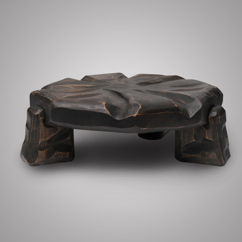 Rustic home decor, wooden plant stand, indoor farmhouse riser, flower pot platform