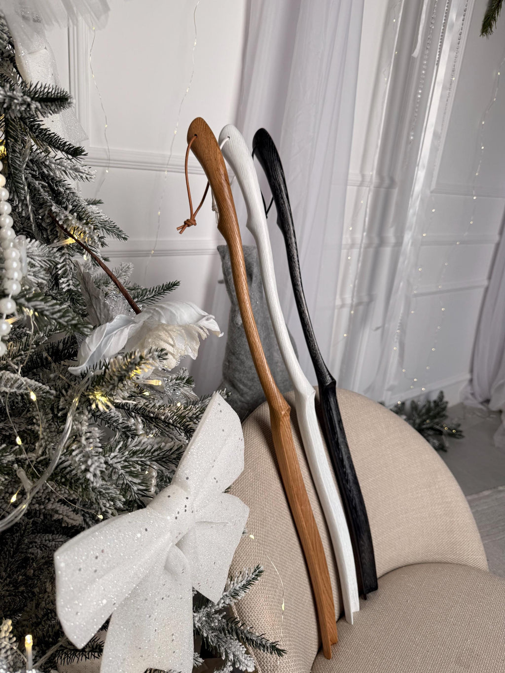 Long wooden shoehorn, rustic decor, handmade christmas gift, shoe accessories for man