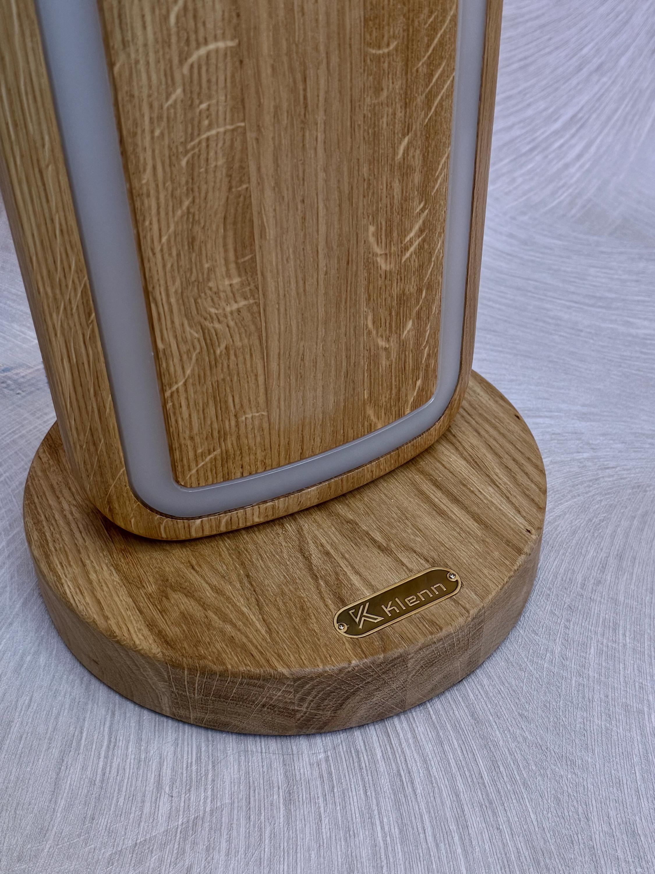 Wooden RGB LED Floor Lamp, Modern Smart Accent Lighting