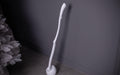 Tall shoe horn with stand, handmade rustic wood accessory for men