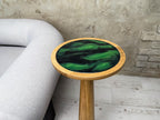 Resin Mushroom Table, Black Accent Sofa Table, Modern Home Decor