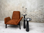 Resin Mushroom Table, Black Accent Sofa Table, Modern Home Decor