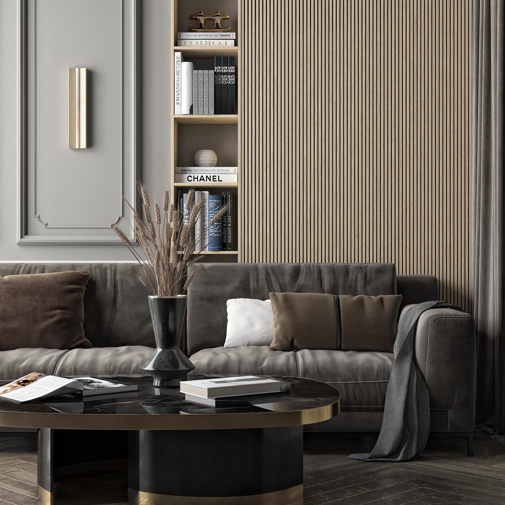 Minimalist Wooden LED Wall Sconce, Rustic Mood Lighting