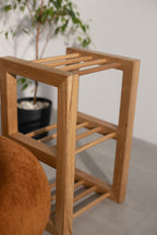 Rustic wood shoe rack, entryway organizer bench, farmhouse hallway decor