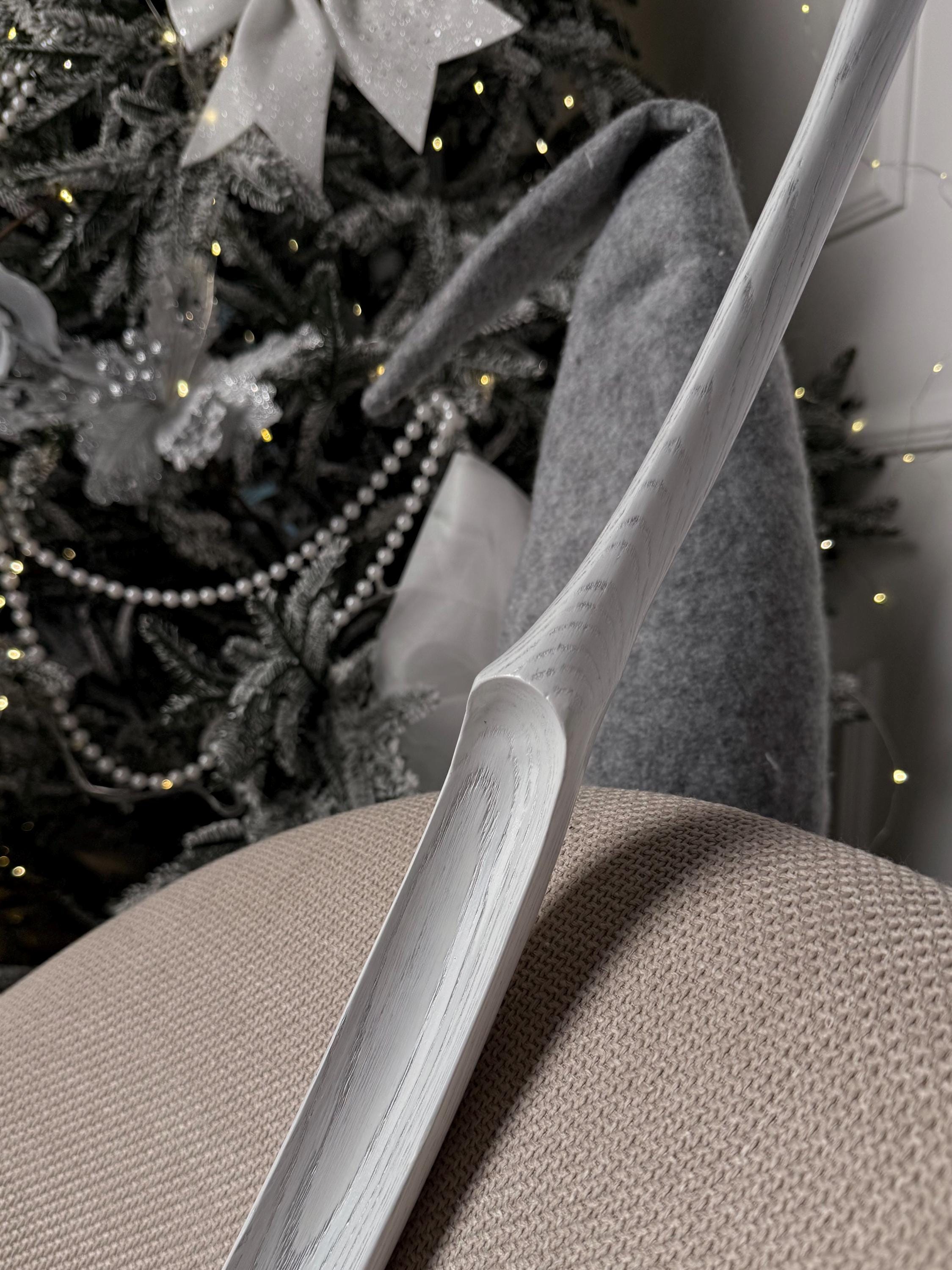 White long shoehorn, wood shoe horn, housewarming decor, gift for him