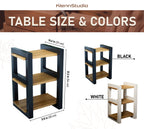 Handmade Oak Shoe Rack, Entryway Organizer Bench, Narrow Shoe Storage
