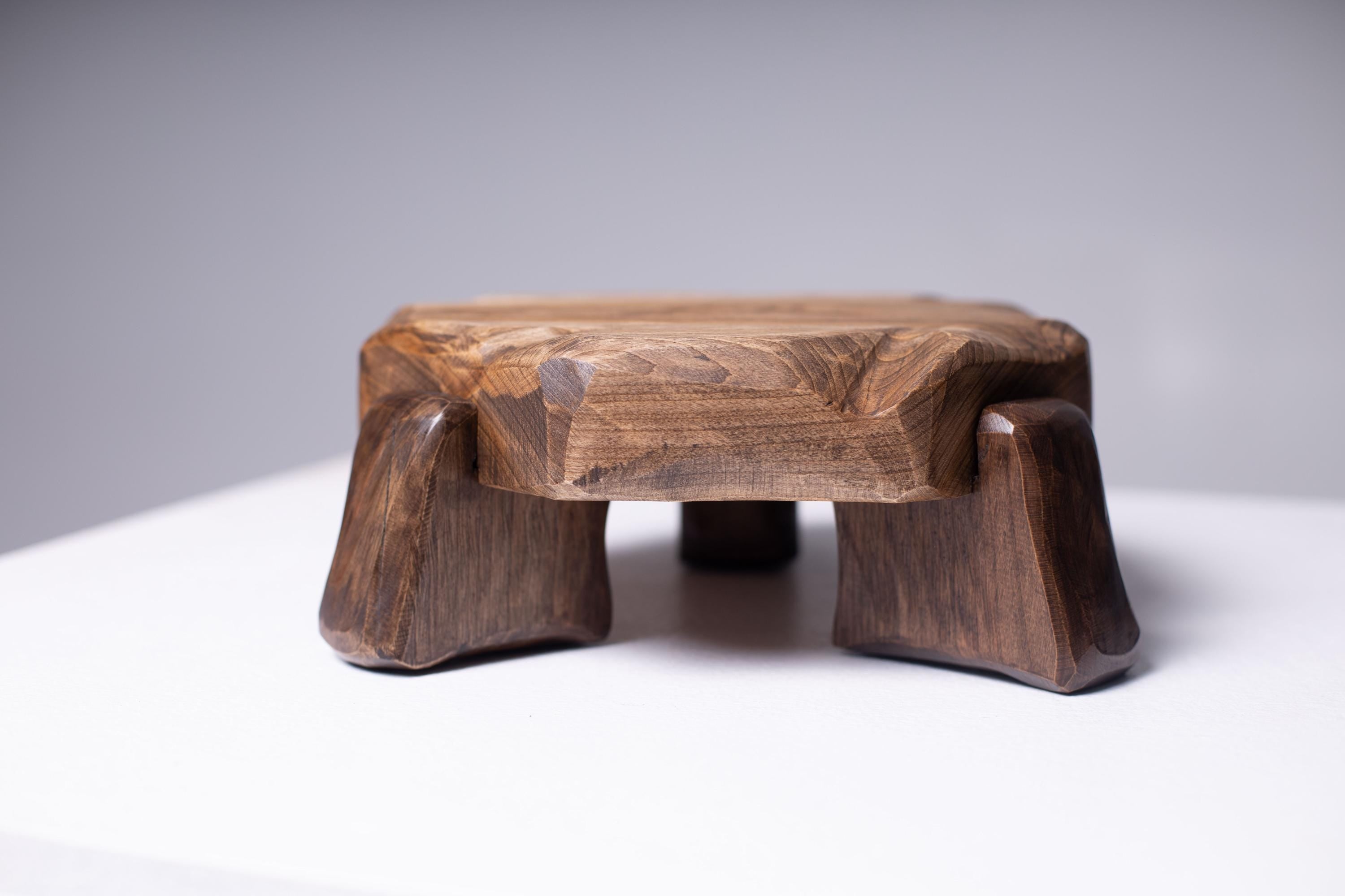 Handmade Wood Pedestal | Rustic Plant Stand, Farmhouse Decor
