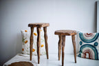 Handmade Wood Plant Stand Pedestal, Sculptural Tripod Display