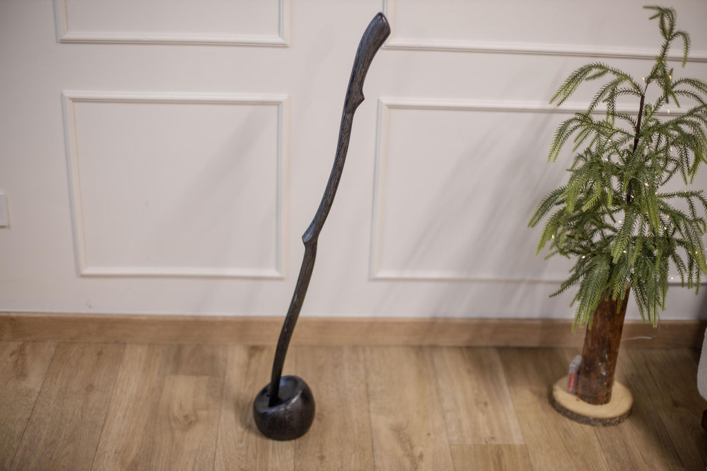 Long black shoe horn with stand, easy dressing aid, gift for pregnant women