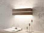 Minimalist Oak Wood LED Wall Sconce, Bedside Lamp