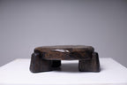 Hand Carved  Pedestal Stand | Sculptural Wooden Plant Riser | Organic Home Decor