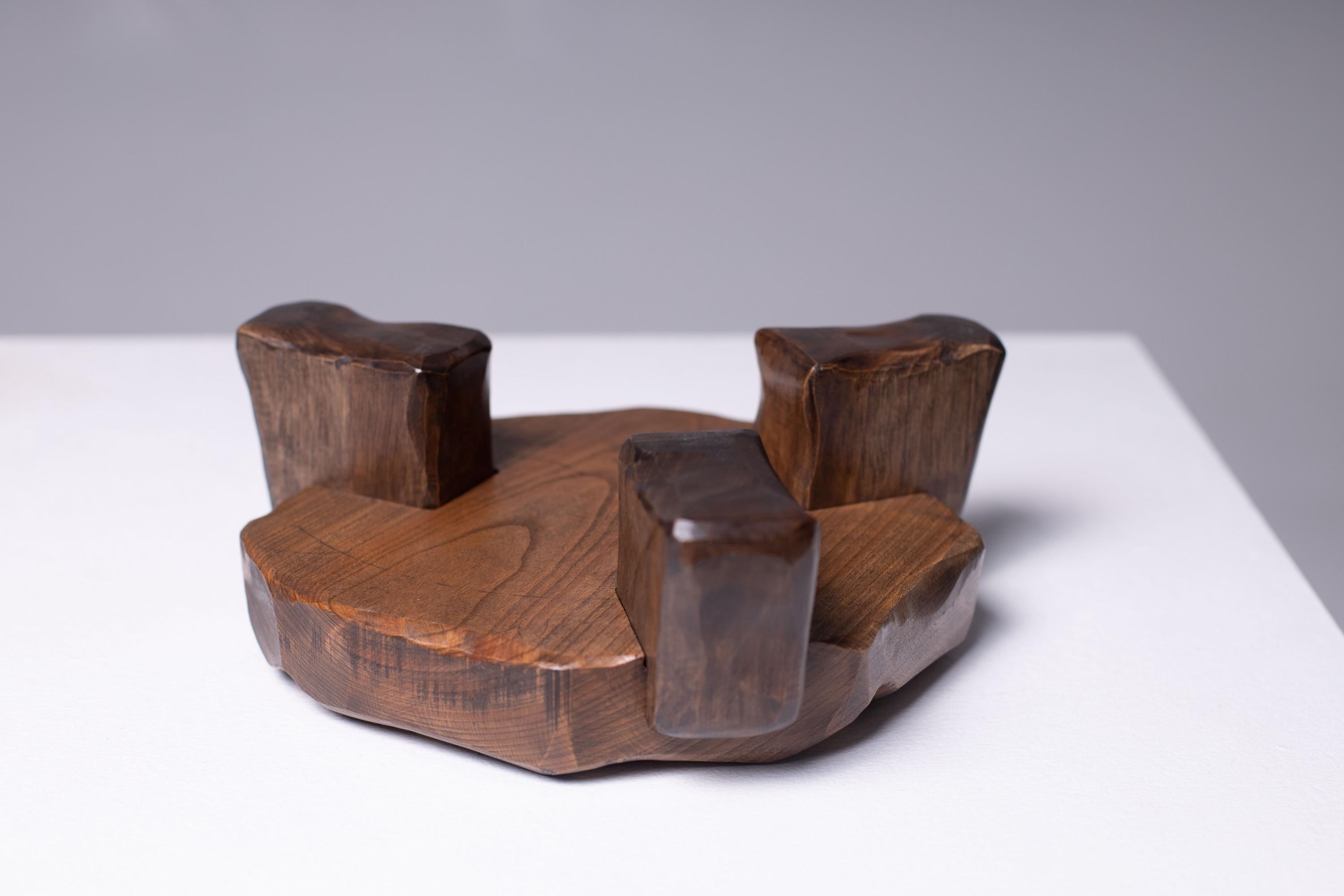 Wood home decor, handmade plant stand, wooden riser, outdoor pot display, natural gift