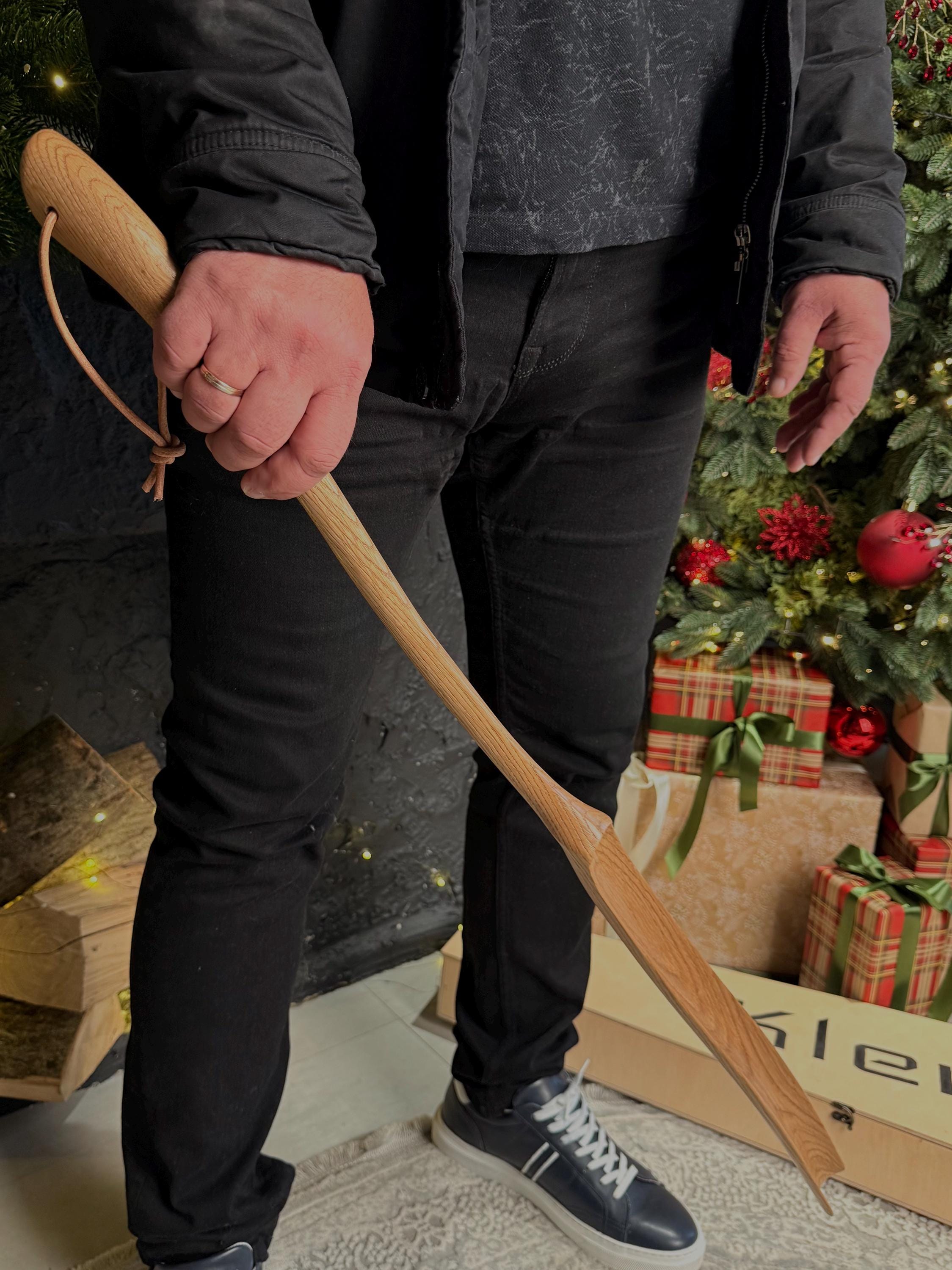 White long shoehorn, wood shoe horn, housewarming decor, gift for him