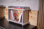 White wooden bookshelf, small floating shelf, book lover gift, library decor, gift for readers