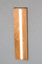 Wooden LED Wall Sconce, Corner Night Light, Modern Home Decor