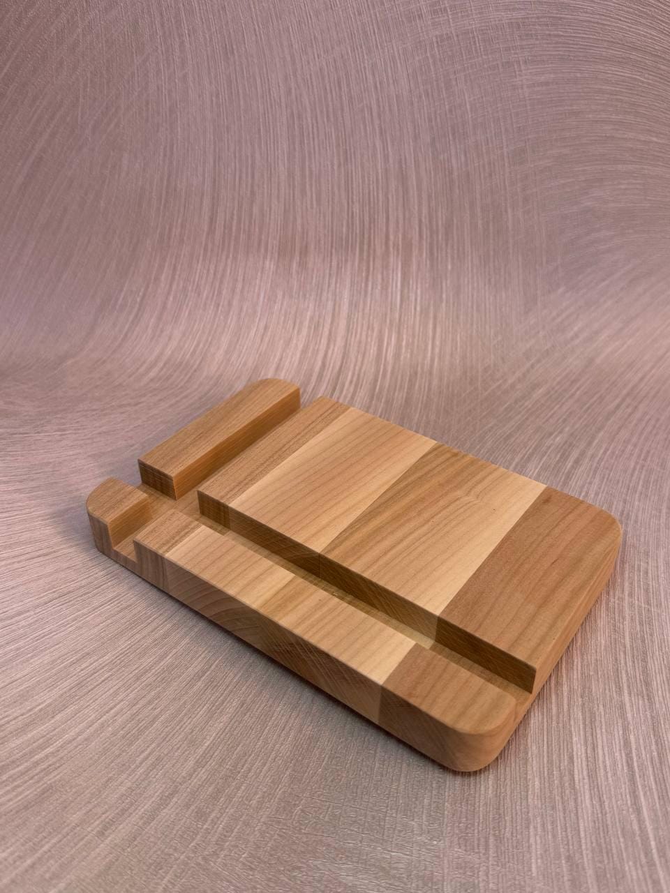 Wooden Phone Stand, Desk Organizer, Tech Gift