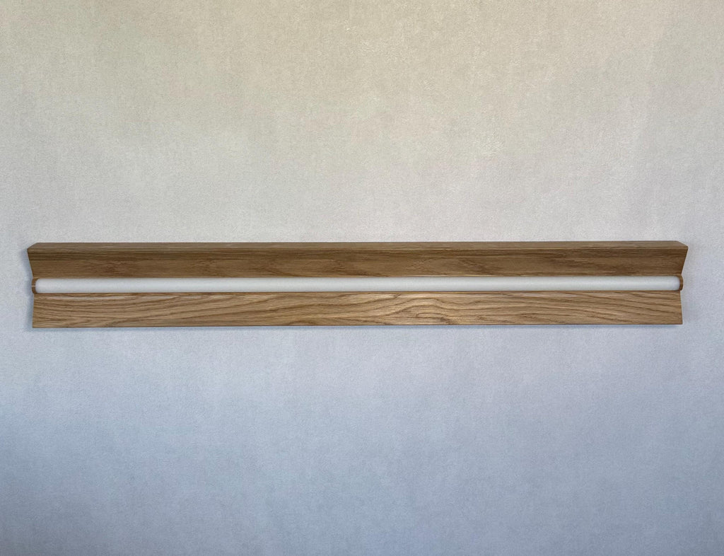 Solid Wood LED Wall Sconce, Minimalist Bedside Lamp