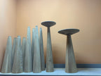 Resin Mushroom Table, Black Accent Sofa Table, Modern Home Decor