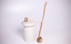 Long black shoe horn with stand, easy dressing aid, gift for pregnant women