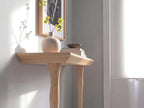 Oak Console Table – Handmade Narrow Entryway Table, Minimalist Hall Wood Sofa Table for Living Room