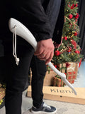 White long shoehorn, wood shoe horn, housewarming decor, gift for him
