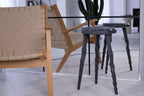 Solid Wood Plant Stand, Minimalist Tripod Pedestal, Handmade Organic Form