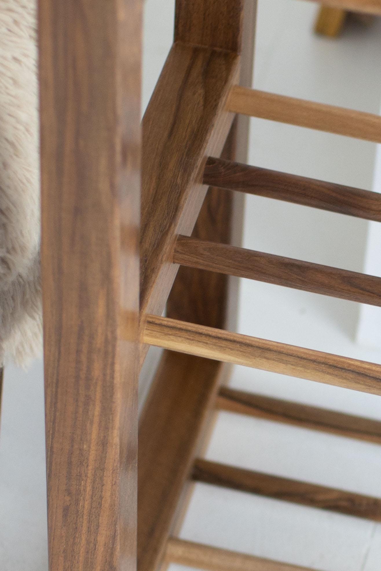 Handmade Wood Shoe Rack, Vertical Entryway Shoe Display