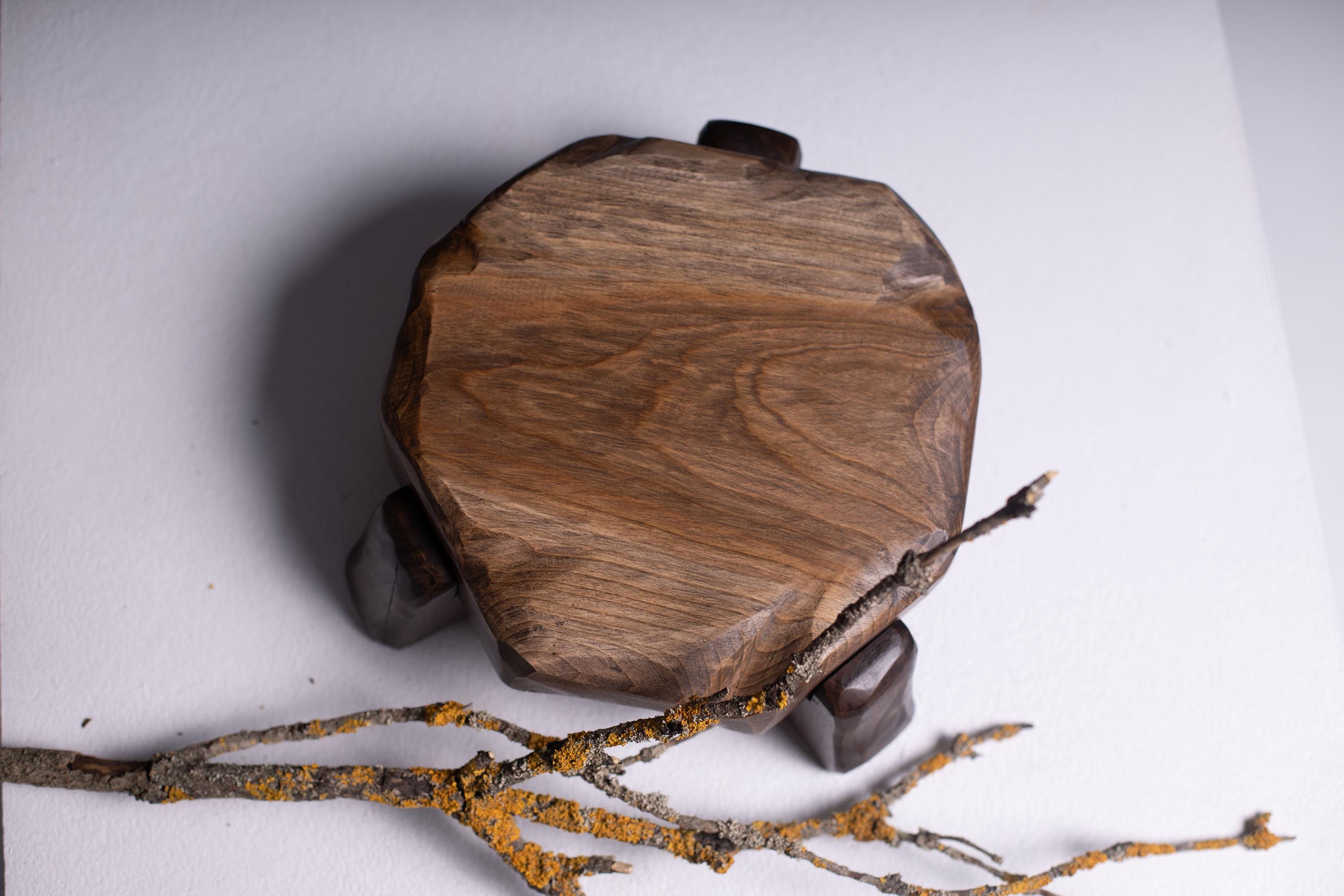 Wood home decor, handmade plant stand, wooden riser, outdoor pot display, natural gift
