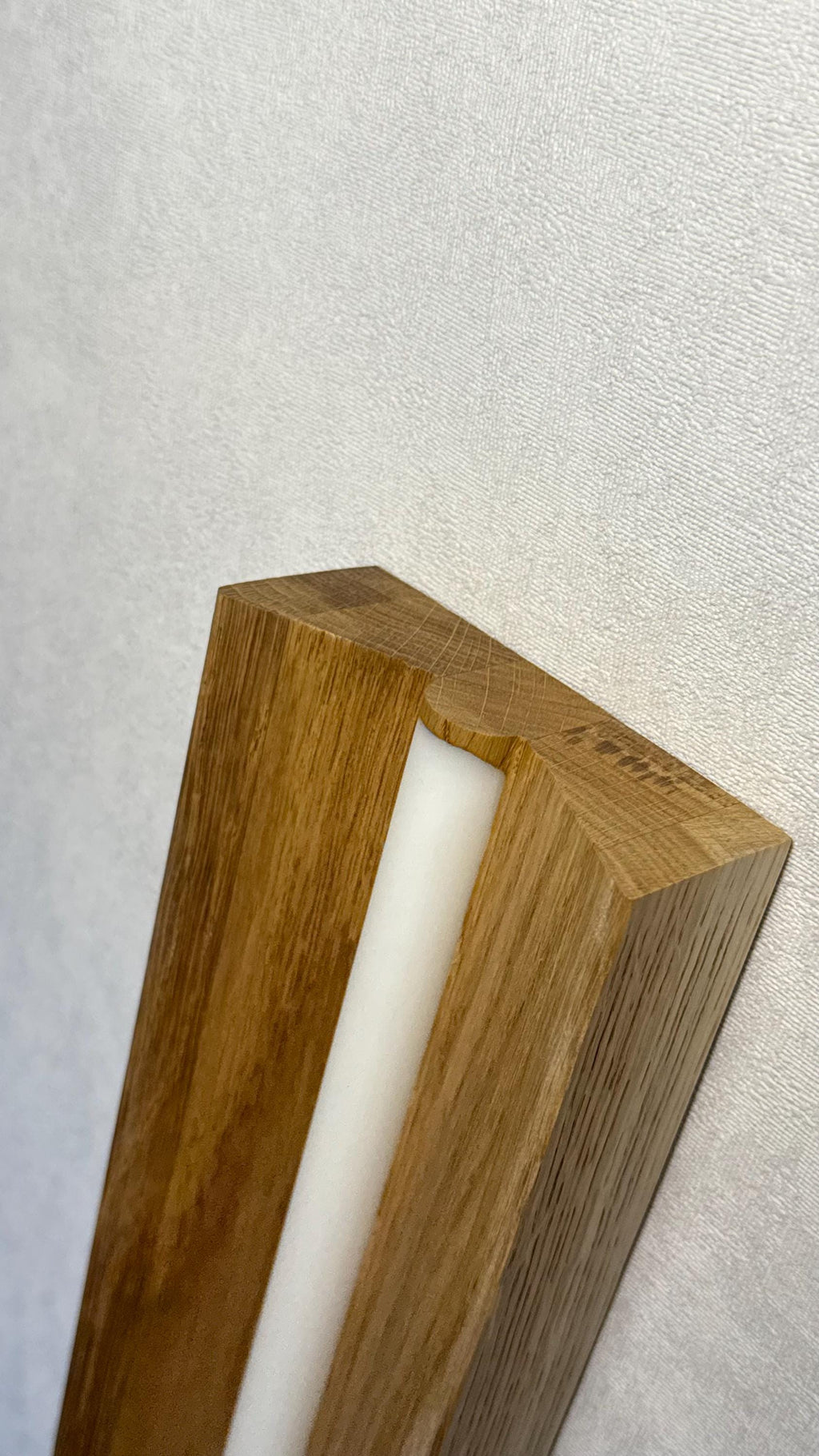 Solid Wood LED Wall Sconce, Minimalist Bedside Lamp