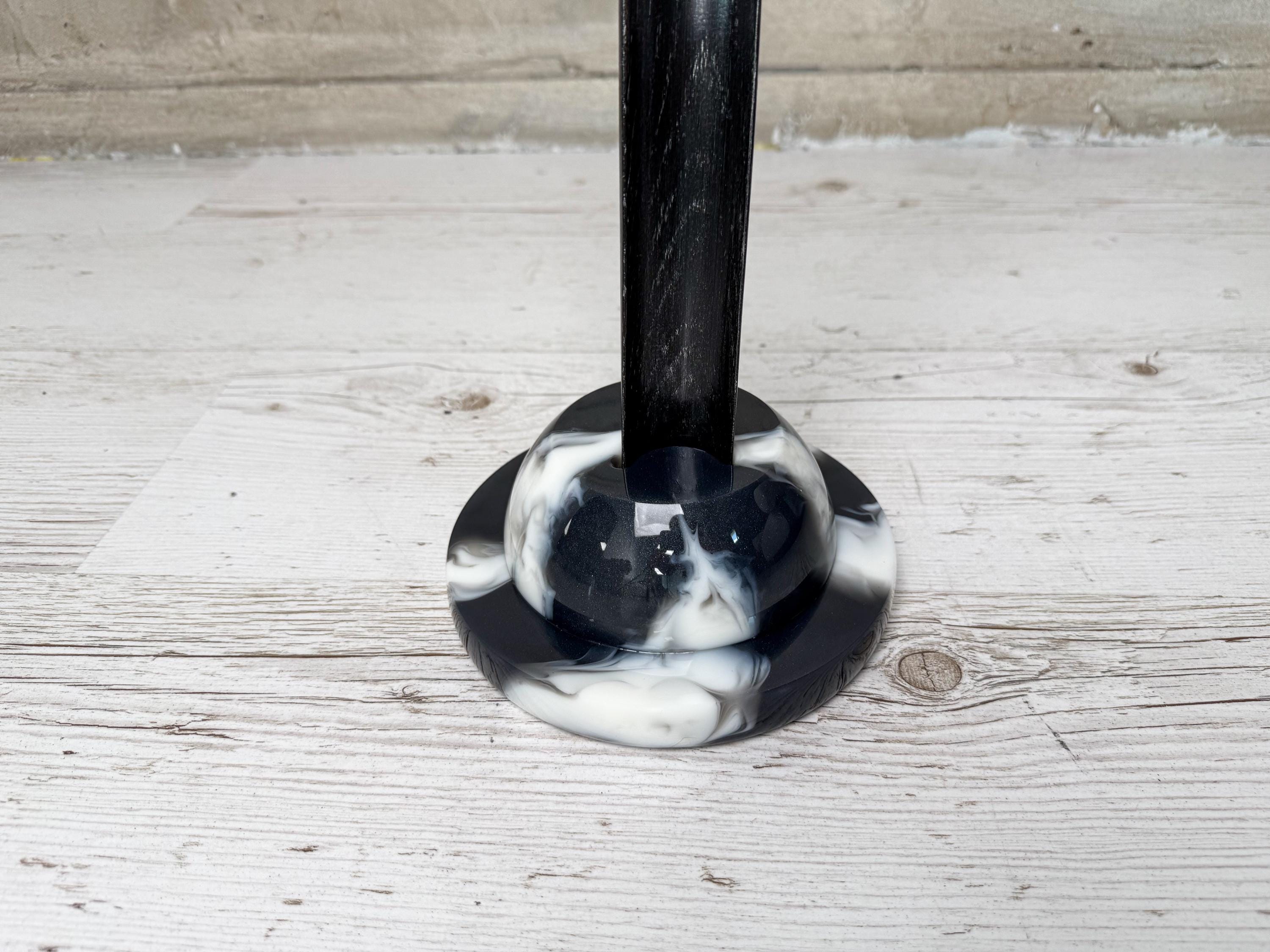 Long wooden shoehorn, resin handle shoe horn, rustic home accessory