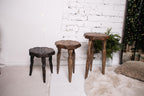 Handmade Wood Plant Stand Pedestal, Sculptural Tripod Display