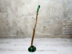 Long wooden shoehorn, resin handle shoe horn, rustic home accessory