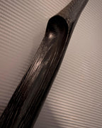 Black shoe spoon, handmade wooden long shoehorn, natural wood gift for men