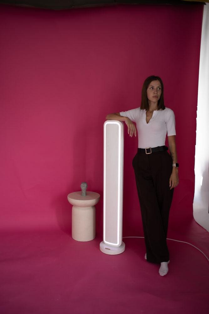 Wooden RGB LED Floor Lamp, Modern Smart Accent Lighting