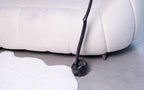 Dark wood long shoe horn, spoon with stand, handmade mens accessory for entryway