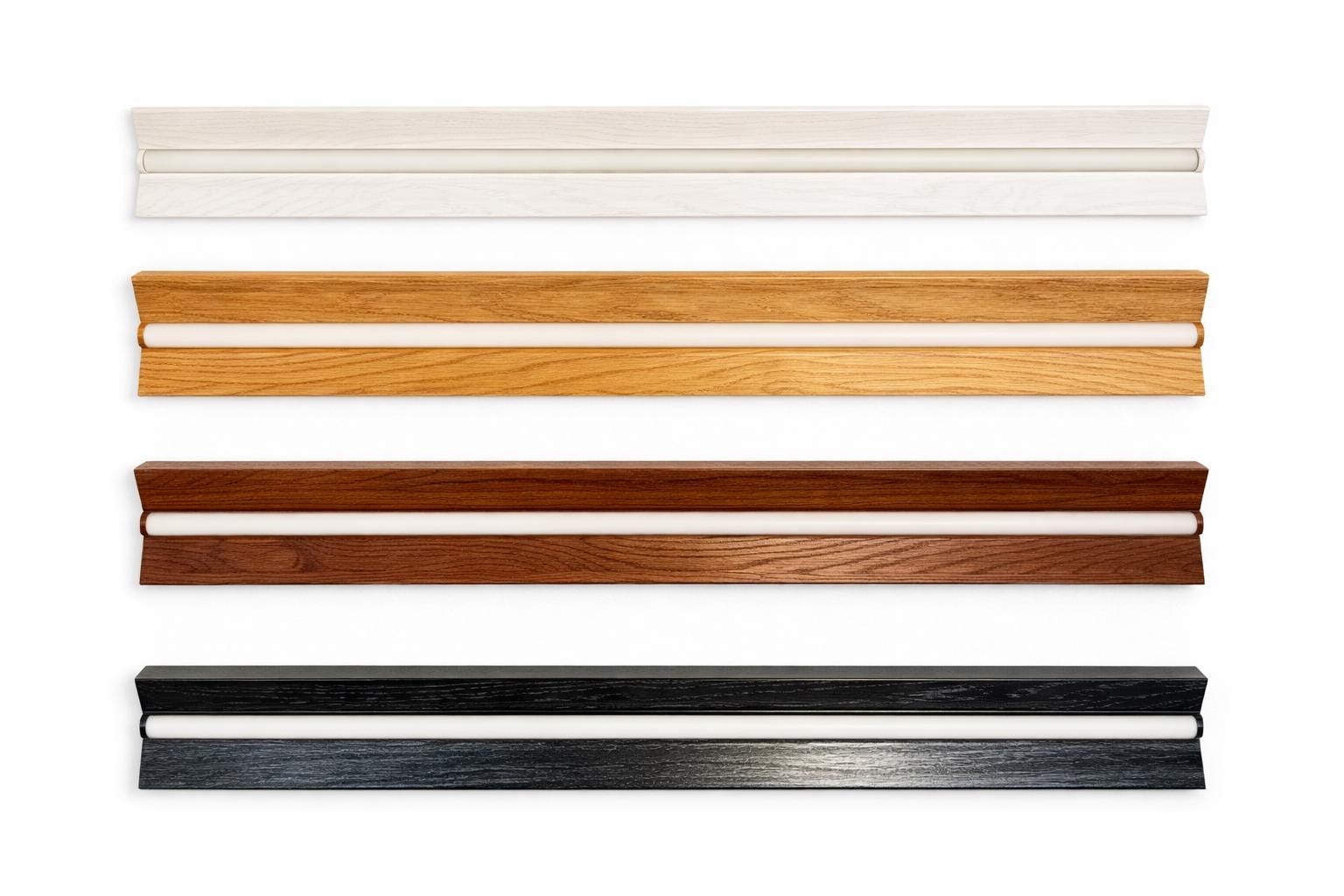 Minimalist Oak LED Wall Sconce, Modern Wooden Linear Mood Light
