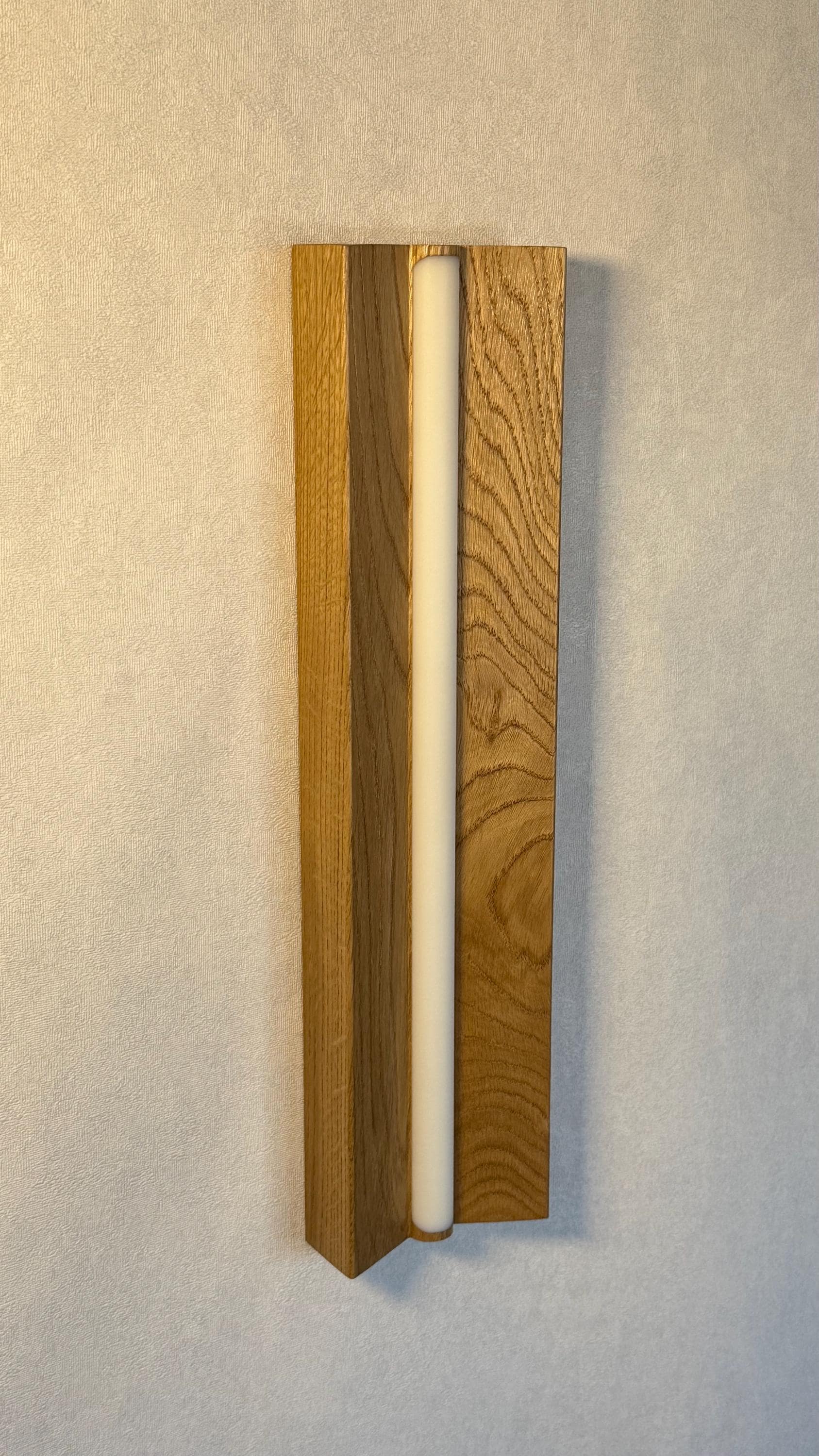Wooden LED Wall Sconce, Corner Night Light, Modern Home Decor