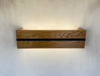 Minimalist Oak Wood LED Wall Sconce, Bedside Lamp