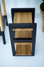 Oak Wood Vertical Shoe Stand, Entryway Shoe Organizer, Handmade