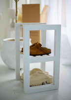 Oak Wood Shoe Rack, Entryway Organizer, New Home Gift