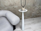 Black Marble Mushroom End Table, Handmade Plant Stand