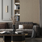 Minimalist Oak LED Wall Sconce, Modern Wooden Linear Mood Light