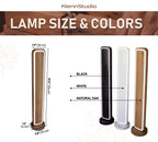 Oak Wood RGB Floor Lamp, Dimmable Nordic Mood Light