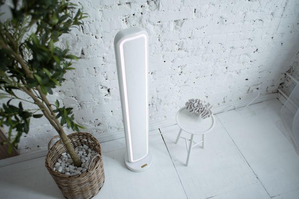 Oak Wood RGB Floor Lamp, Dimmable Nordic Mood Light
