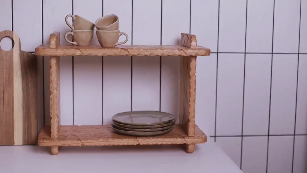 Farmhouse brown bookshelf, wooden desk shelf, book accessories, display shelf, bookish decor
